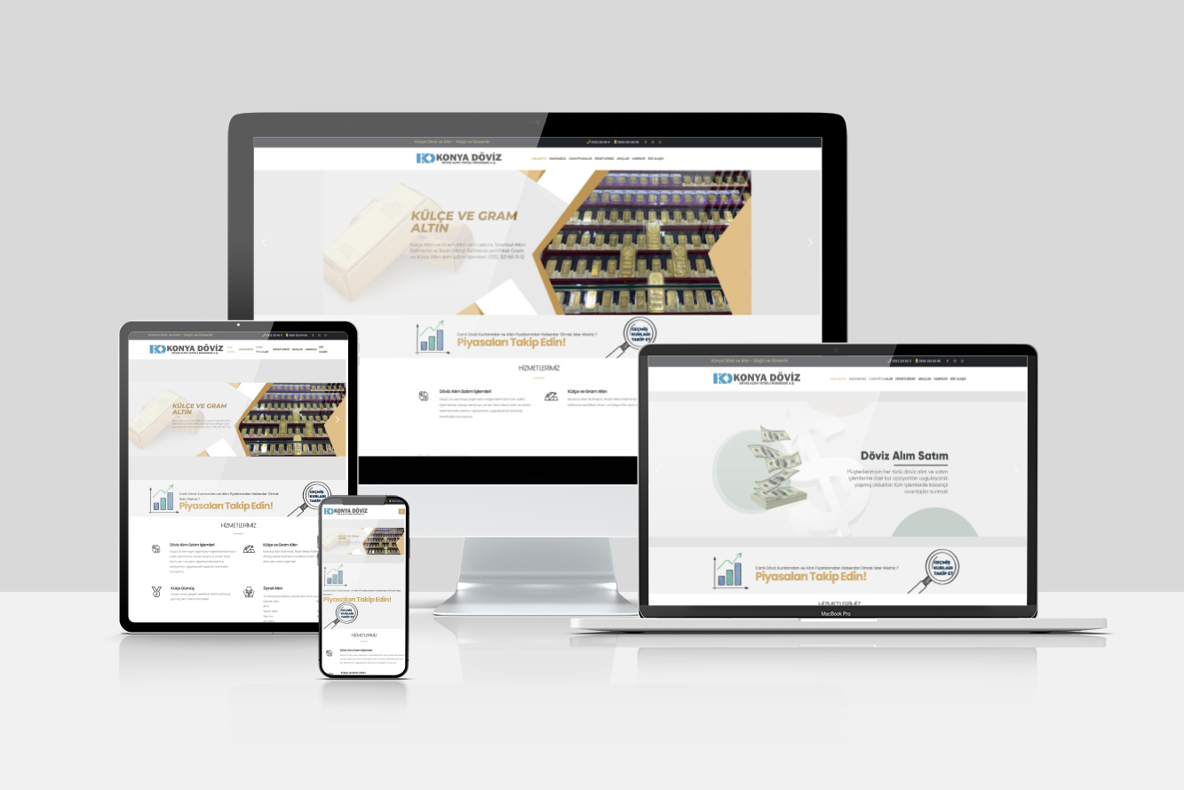 Konya Döviz Websitesi Çalışmamız